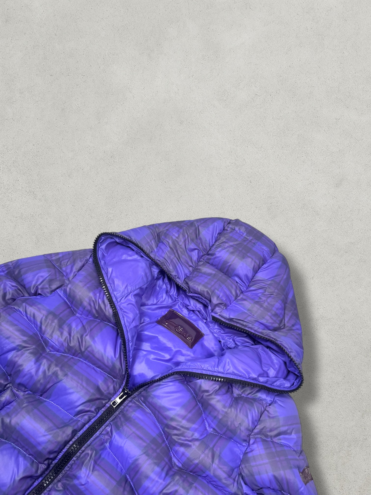 Vintage GAS Tartan Full-Zip Daunen Pufferjacke Women’s S - Vision Night 