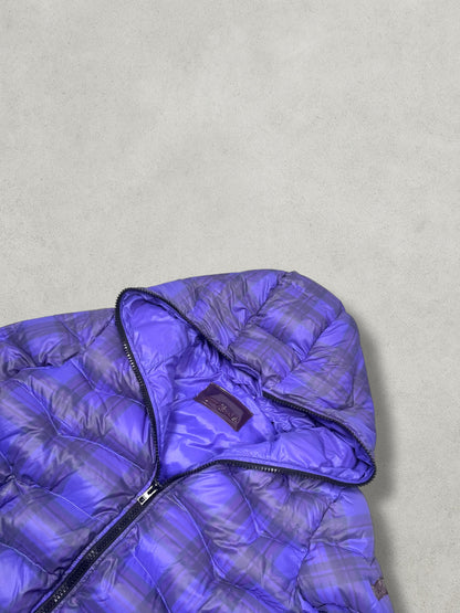 Vintage GAS Tartan Full-Zip Daunen Pufferjacke Women’s S - Vision Night 