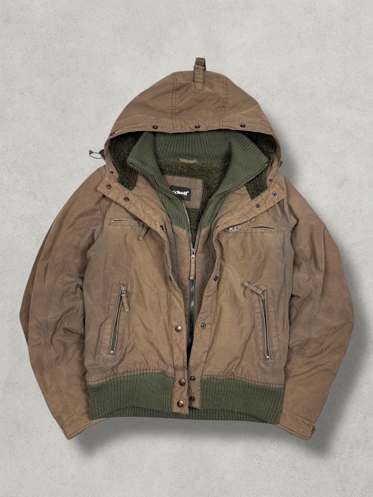 Schott Vintage Double Layer Jacket [M] Wmns - Vision Night 