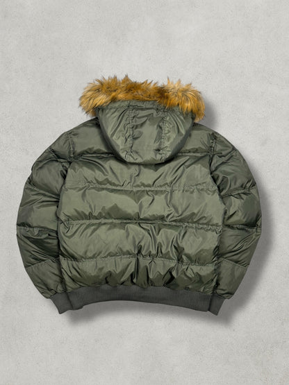 Bomboogie Vintage Olive Daunen Puffer Jacke [L]