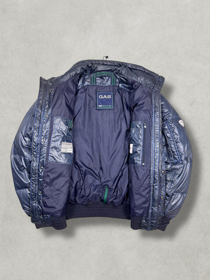 GAS Vintage Tartan Daunen Puffer Jacke [L] - Vision Night 