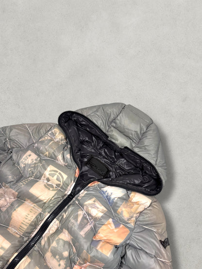 GAS Vintage Memory Color Shift Daunen Puffer Jacke [S] Wmns