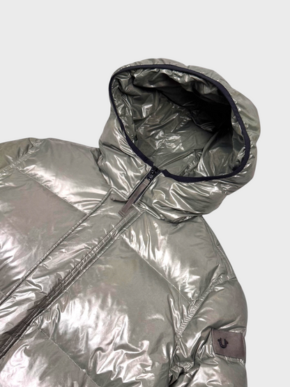 True Religion Vintage Chrome Sheen Daunen Puffer Jacke [L] - Vision Night
