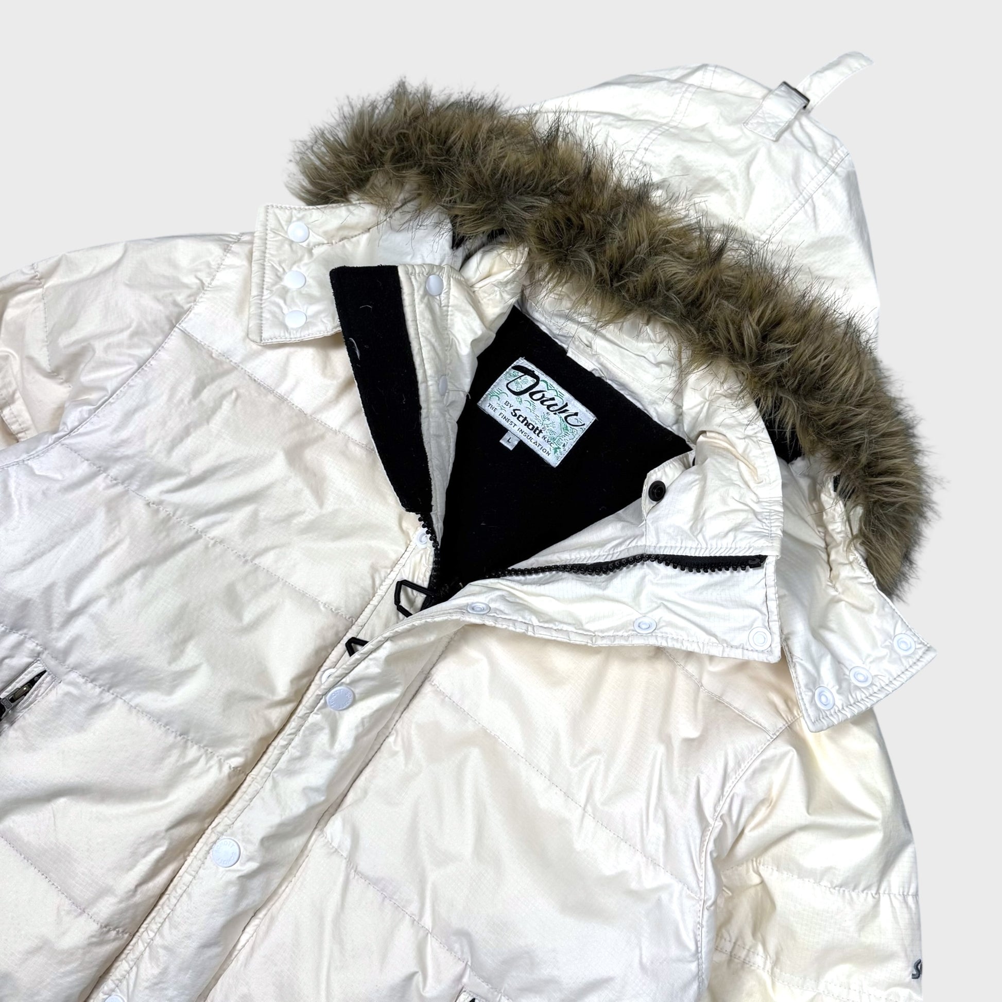 Schott Vintage Explorer Fur Daunen Jacke [L] - Vision Night 