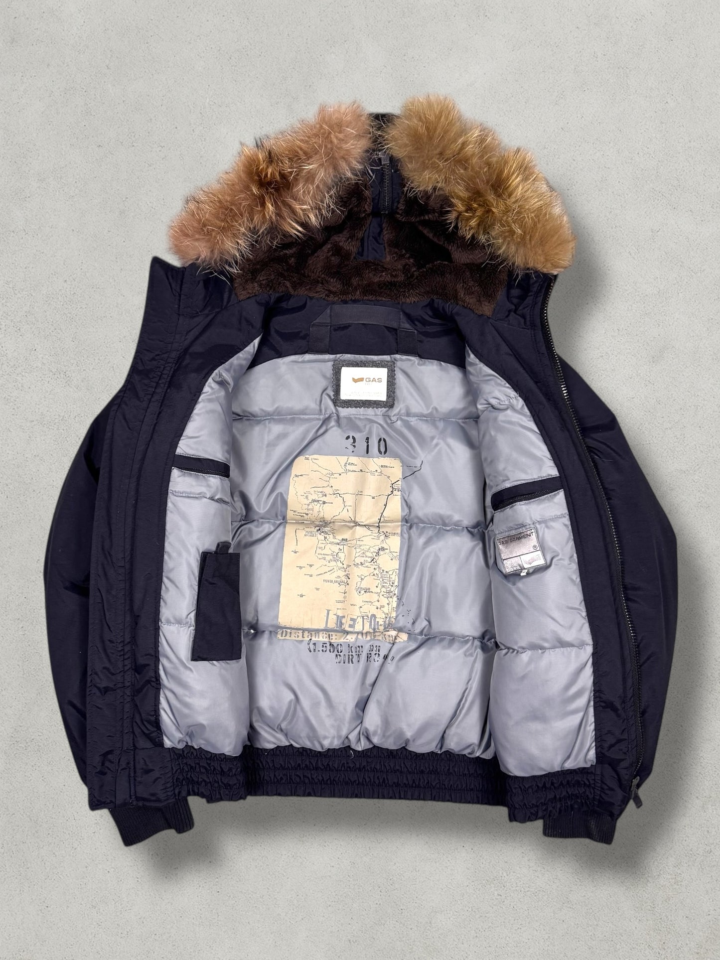 GAS Split Hood Daunen Puffer Jacke [M] - Vision Night 