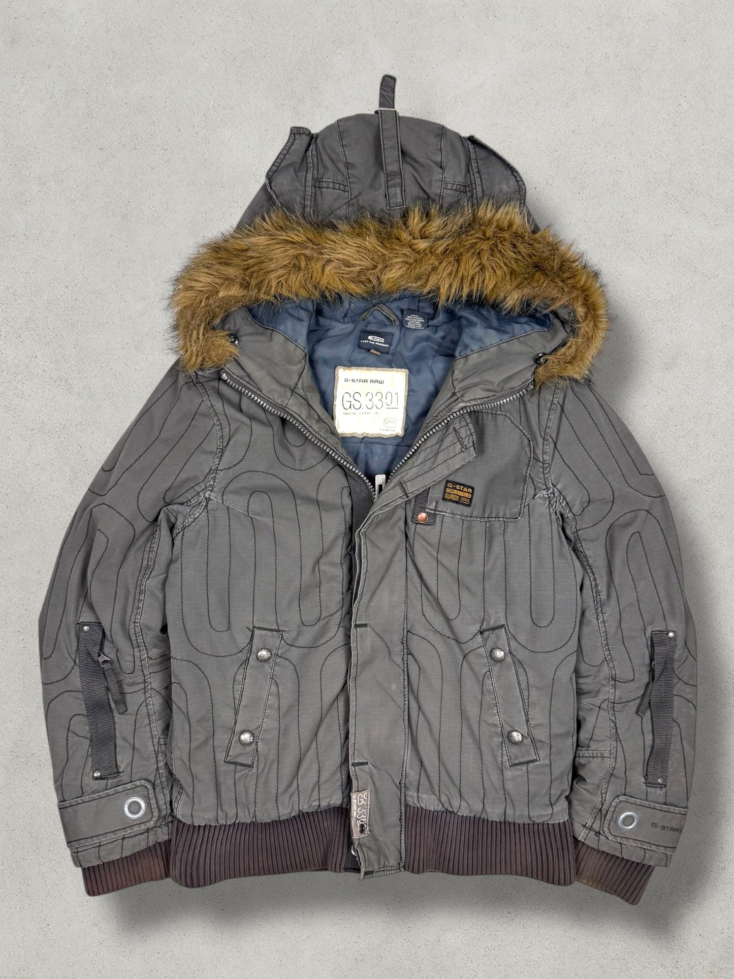 G-Star Vintage Military Pattern Denim Jacket [L]