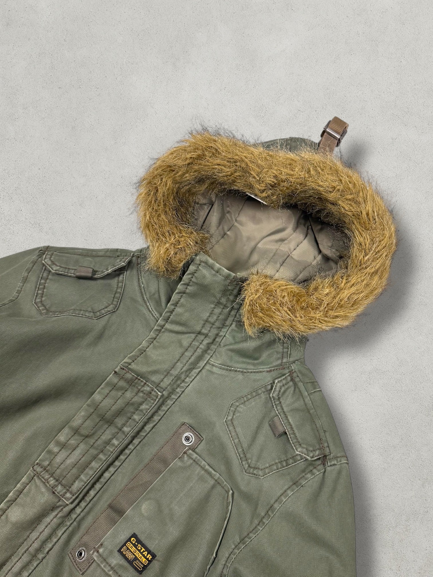 G-Star Vintage Wax Denim Fur Jacket [M] - Vision Night 