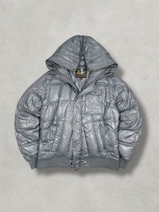 Bomboogie Vintage Split Hood Daunen Puffer Jacke [M]