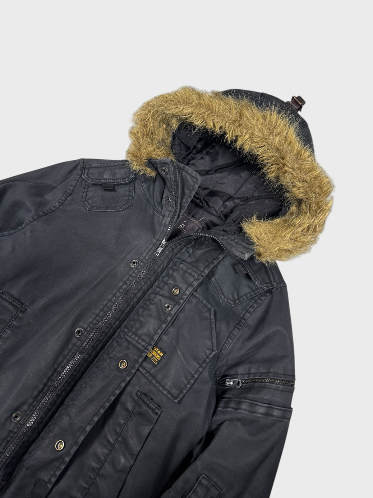 G-Star Vintage Japanese Denim Fur Multipocket Jacke [S]