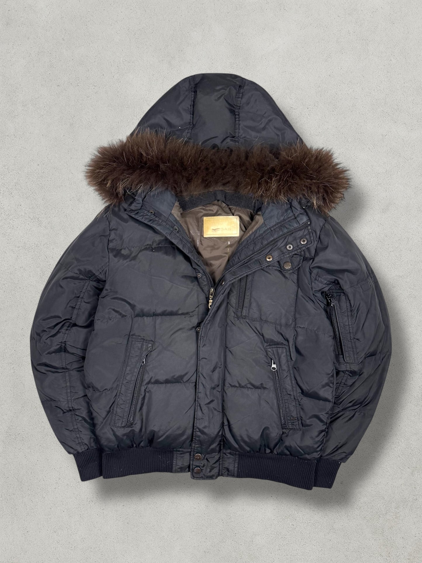 GAS Vintage Daunen Puffer Jacke [L] - Vision Night 