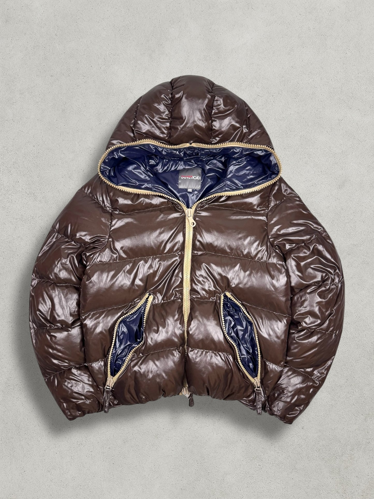 Duvetica Vintage Daunen Full Zip Puffer Jacke [XS] - Vision Night 