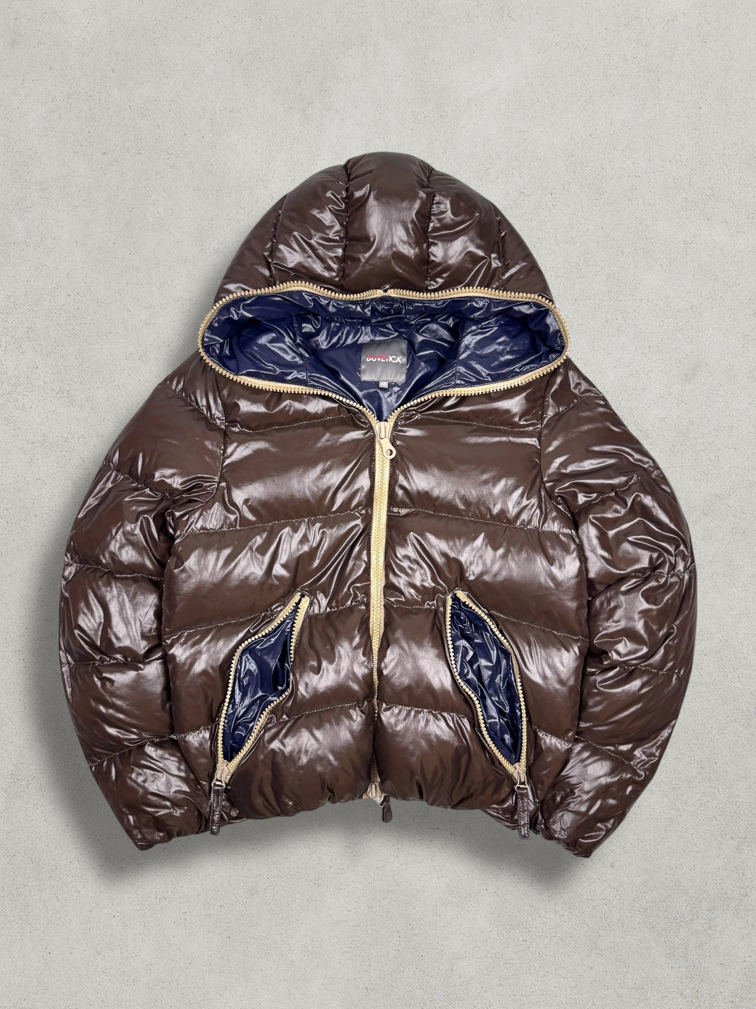 Duvetica Vintage Daunen Full Zip Puffer Jacke [XS] - Vision Night 