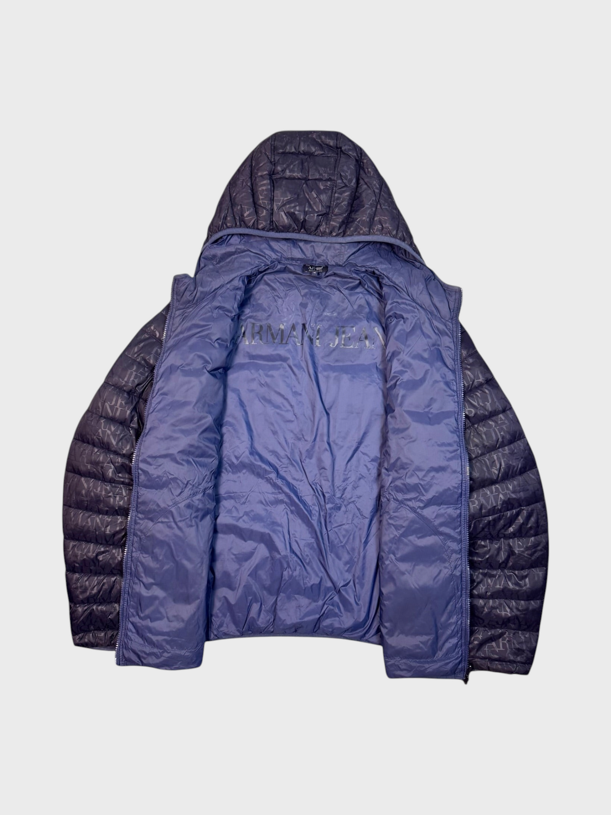 Armani Vintage Reversibel Monogram Puffer Jacke [XL] - Vision Night