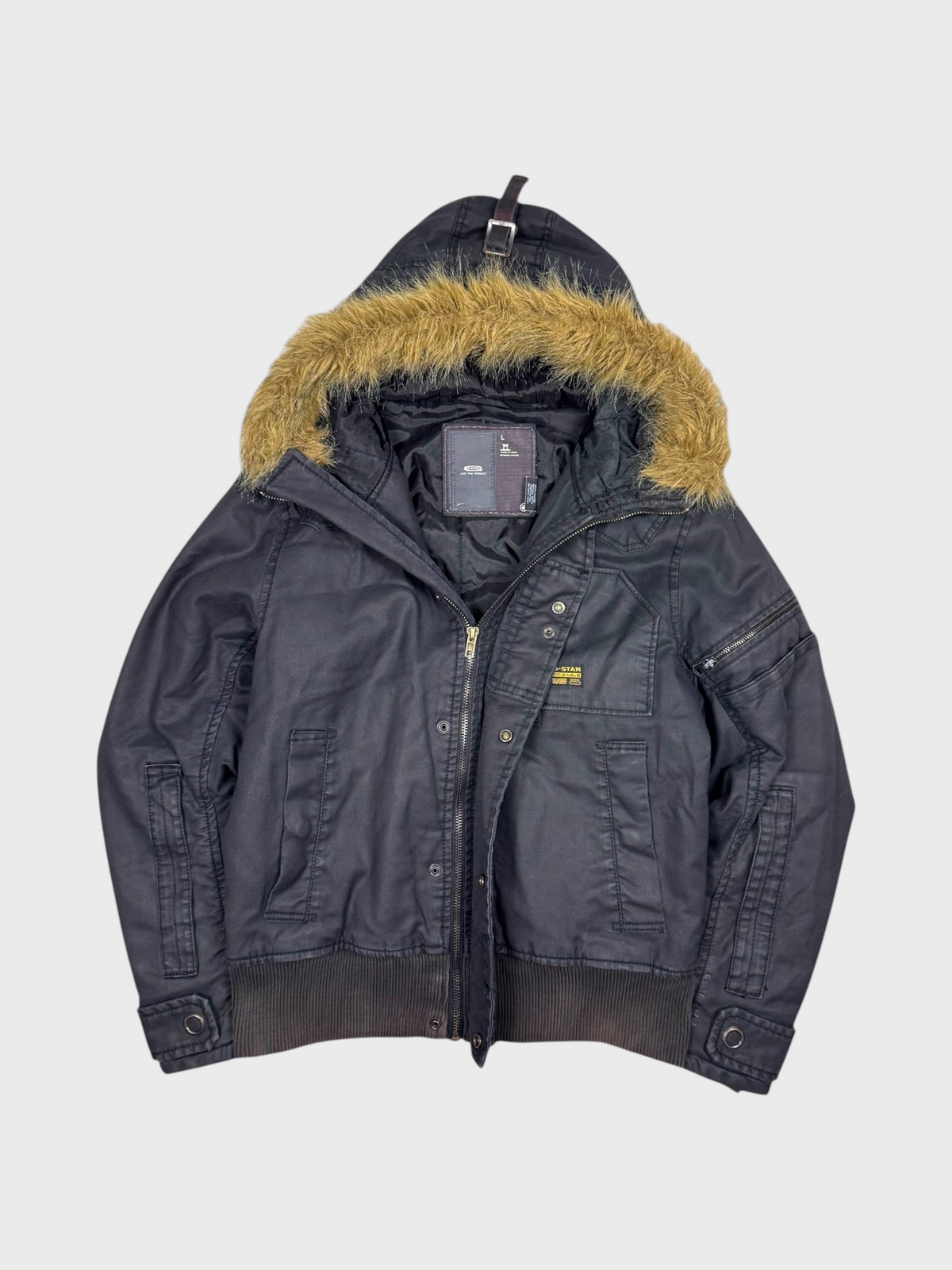 G-Star Vintage Wax Denim Fur Jacket [L] - Vision Night