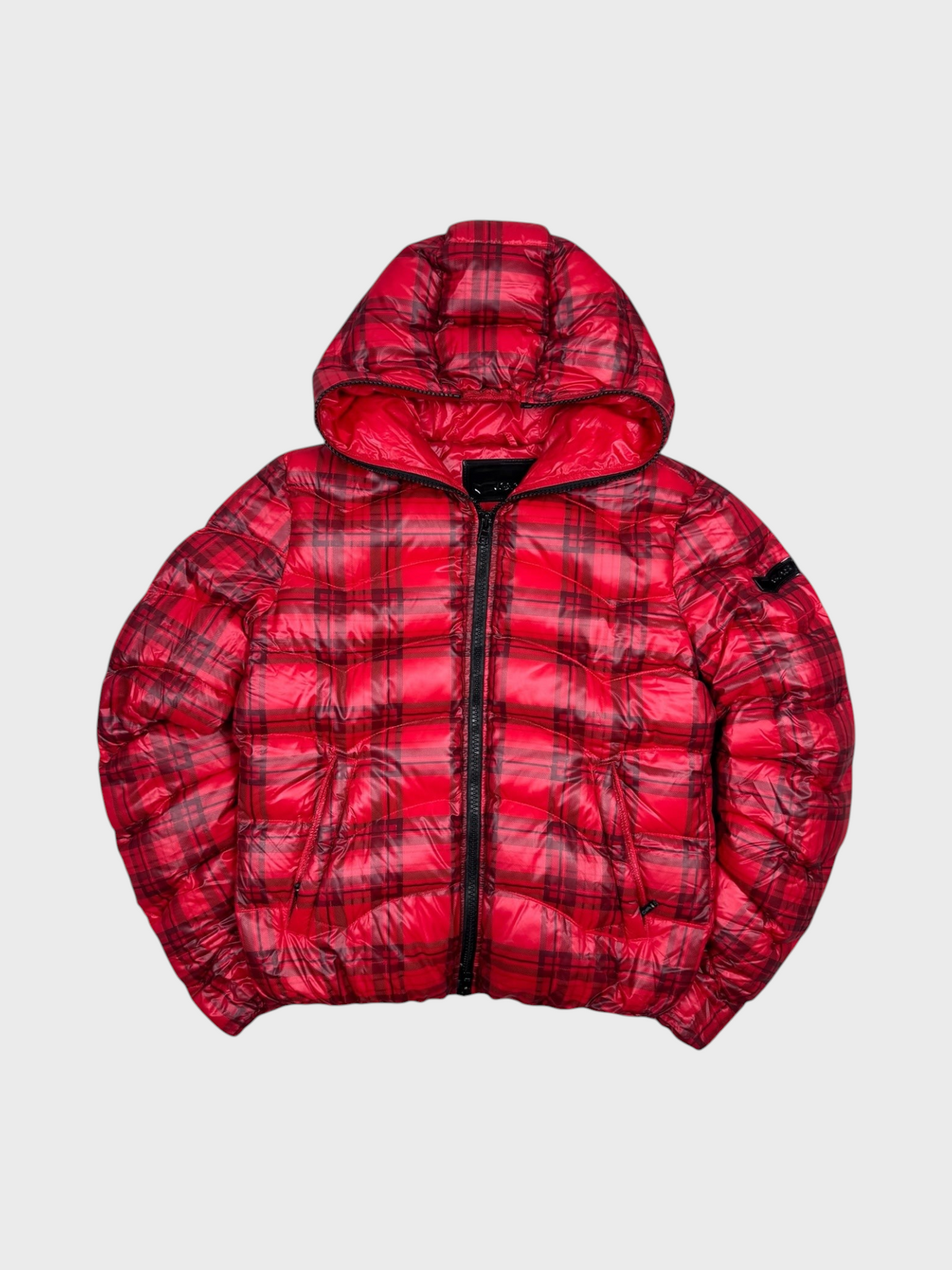 Gas Vintage Tartan Full Zip Daunen Puffer Jacke [M] Wmns - Vision Night