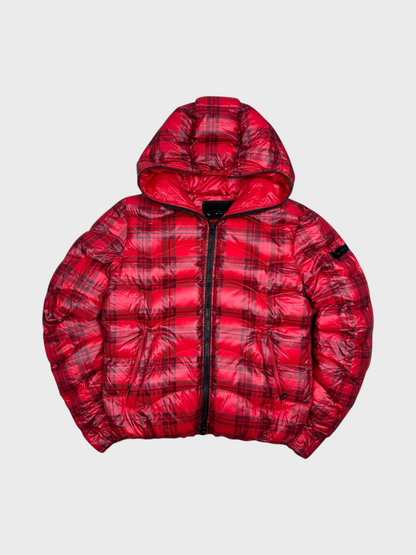 Gas Vintage Tartan Full Zip Daunen Puffer Jacke [M] Wmns - Vision Night
