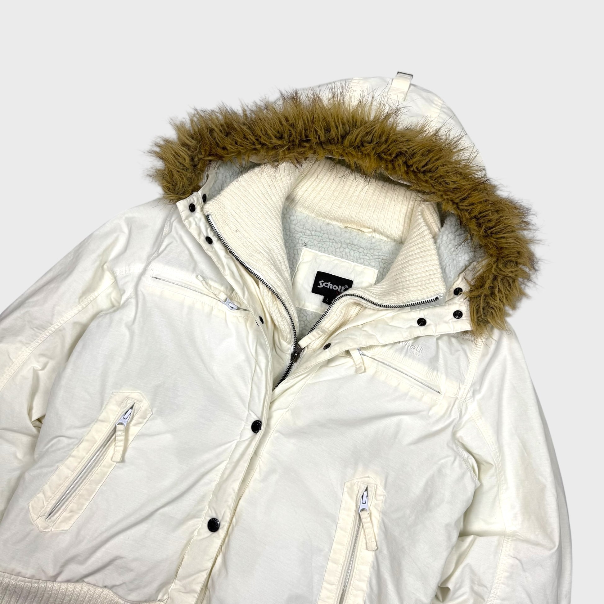 Schott Vintage Double Fur Layer [L] Wmns - Vision Night 