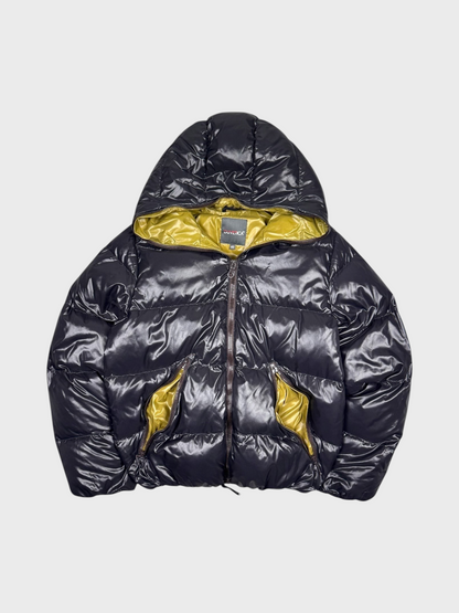 Duvetica Vintage Shiny Two-Tone Daunen Puffer Jacke [S] - Vision Night