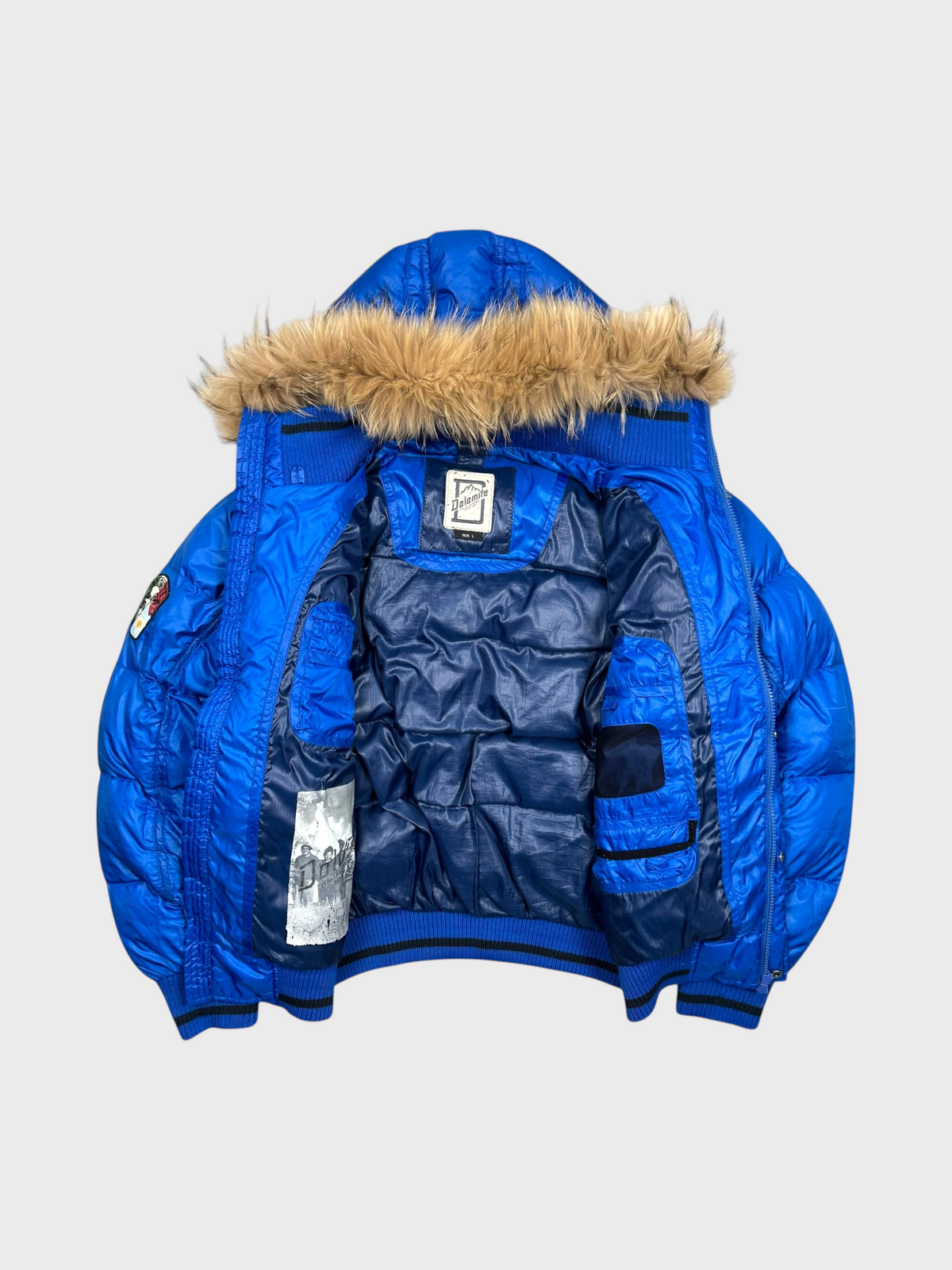 Dolomite Vintage Explorer Fur Daunen Puffer Jacke [L] - Vision Night