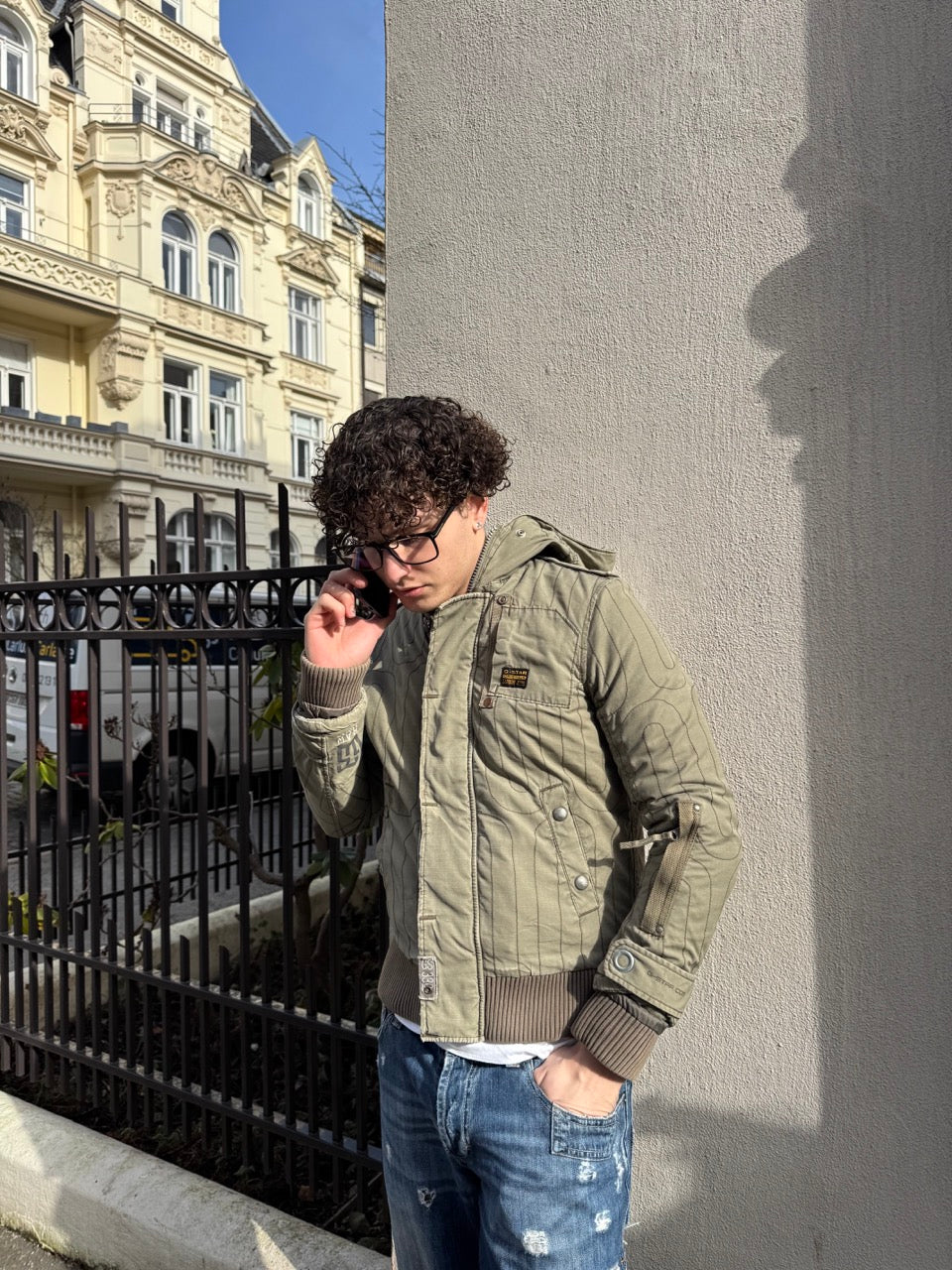 G-Star Vintage Military Pattern Denim Jacket [M] - Vision Night 